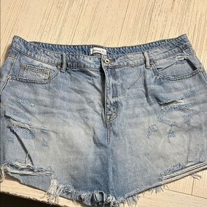 Denim Distressed Women Shorts